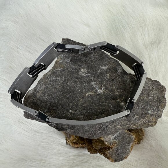 Men's Religious Christian Faith Stainless Steel Bracelet 8" - Picture 3 of 7